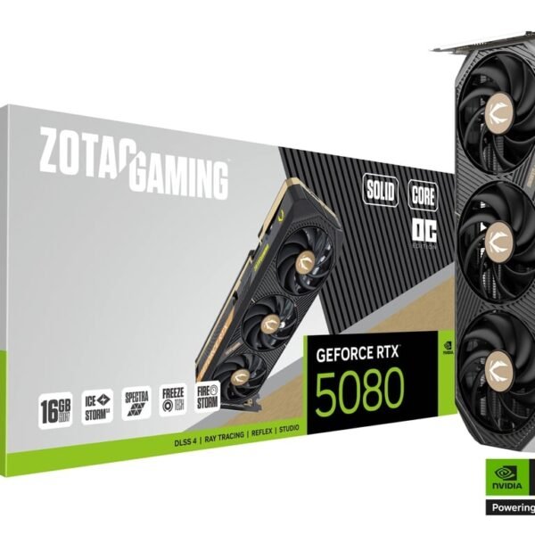 Zotac GeForce RTX 5080 Solid Core OC 16GB GDDR7 DLSS4