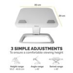 Hana Lt Laptop Stand - White - Image 4