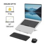 Alumia Portable Laptop Stand Silver - Image 2