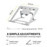 Alumia Portable Laptop Stand Silver - Image 4
