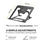 Alumia Portable Laptop Stand Black - Image 4