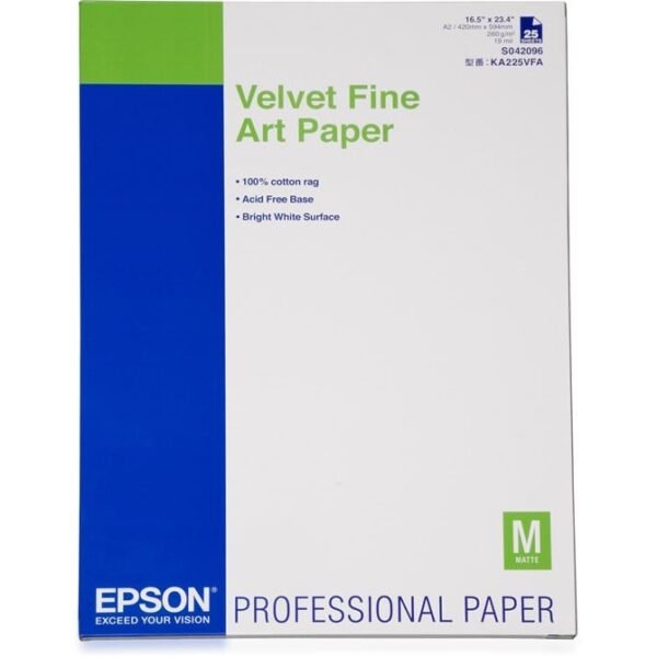Velvet Fine Art Paper-A2 25S-260