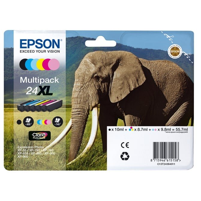 C13T24384011-1 Multi 6-Col 24Xl Claria Photo Hd Ink - Image 1