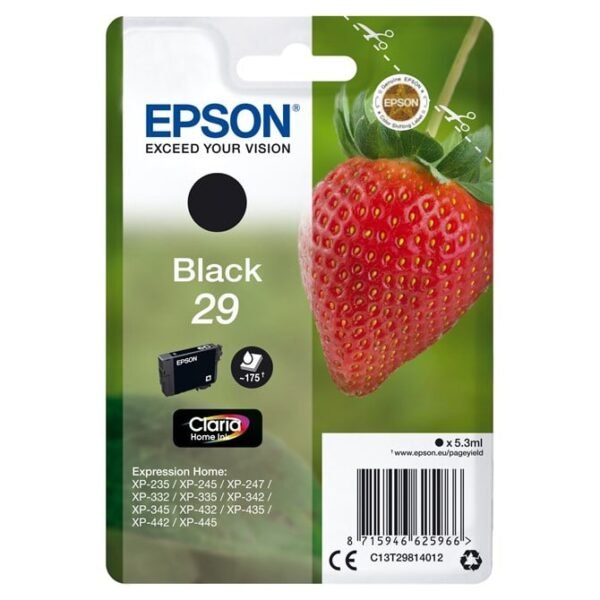 Black 29 Claria Home Ink