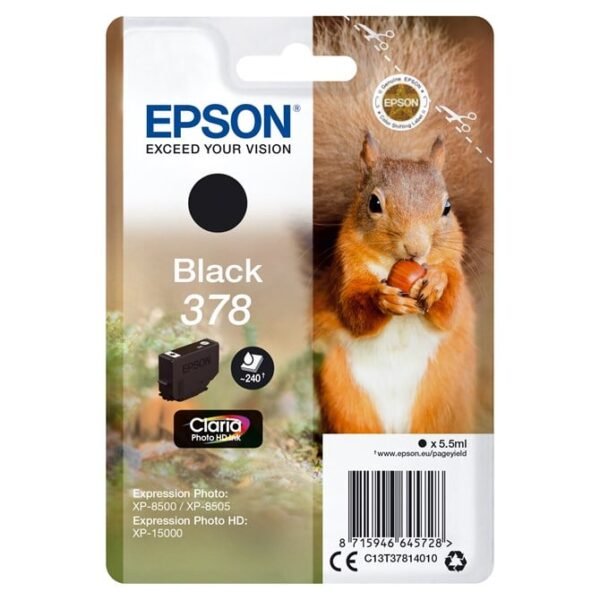Black 378 Claria Photo Hd Ink