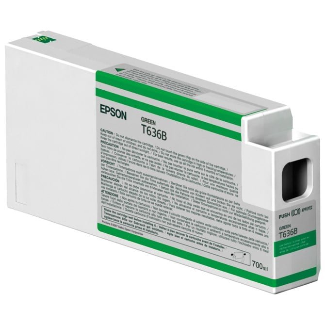 C13T636B00-1 T636B Green Ink Cartridge - 700Ml - Image 1
