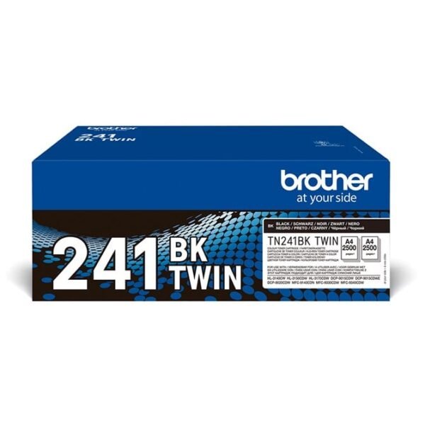 TN241 BLACK TONER TWIN PACK