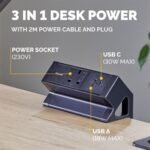 Power Desk Type G - Black - Image 3