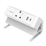 Power Desk Type G - White - Image 3