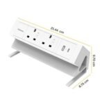 Power Desk 2 Type G - White - Image 2