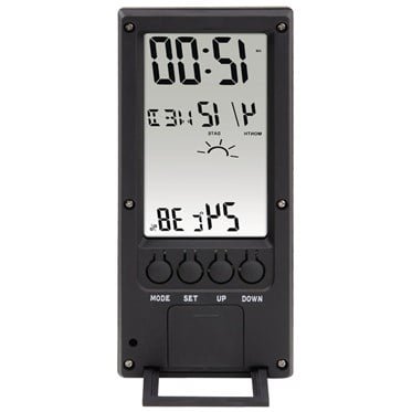 186365-1 TH-140 THERM/HYGROMETER WEATHER BLK - Image 1