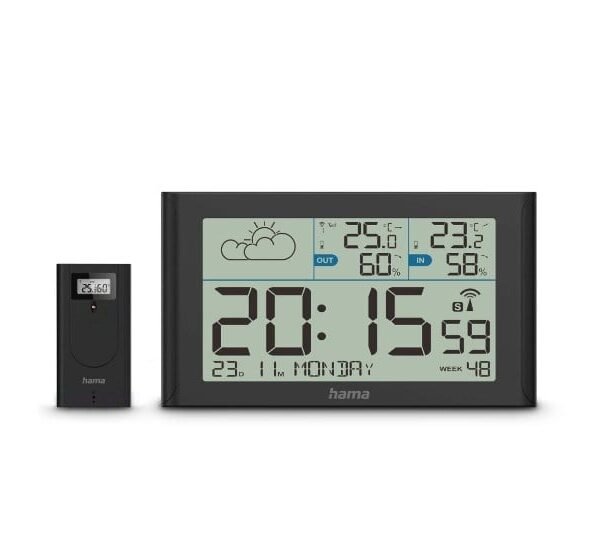Sylt Weather Station Alarm Black