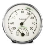 Chios Therm/Hygrometer Sil/Wht