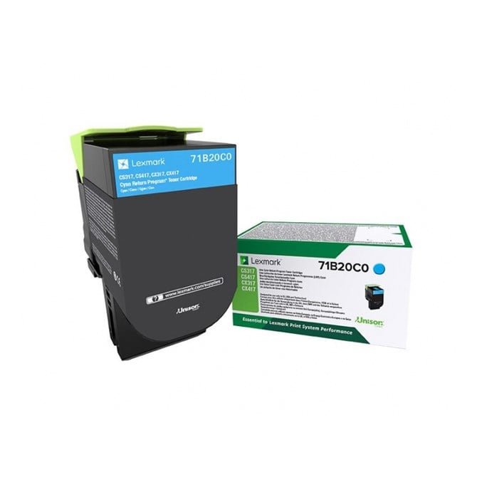 71B20C0-1 X317 Cyan Lexmark Return Cart - Image 1