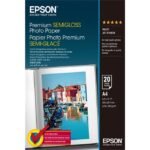 Premium Semi-Gloss Photo Pap A4 20Sh