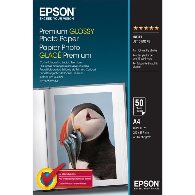 C13S041624-1 Premium Glossy Photo Paper A4 - Image 1