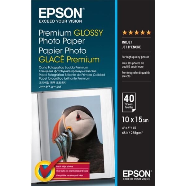 Prem Gloss P/Paper 10X15 40 Sheets