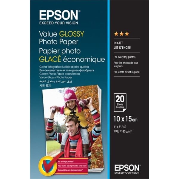 Glossy Photo Paper 10X15Cm 20 Sheet