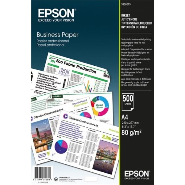 Epson Pap Ink/Ls A4 80Gr 500H