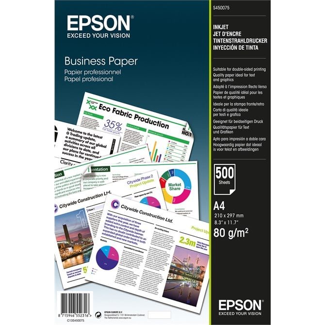 C13S450075-1 Epson Pap Ink/Ls A4 80Gr 500H - Image 1