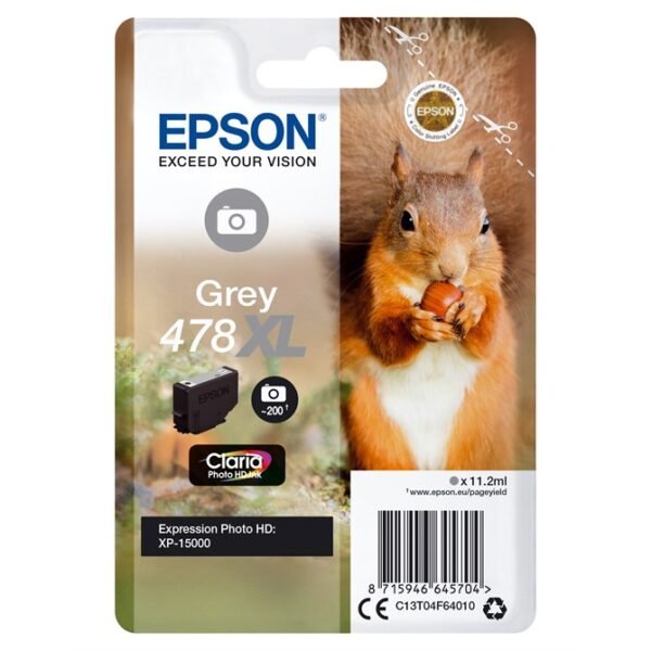 Single Grey 478Xl Claria Photo Hd In