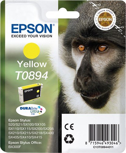 C13T08944011-1 T0891 Yellow Ink Cart - Image 1