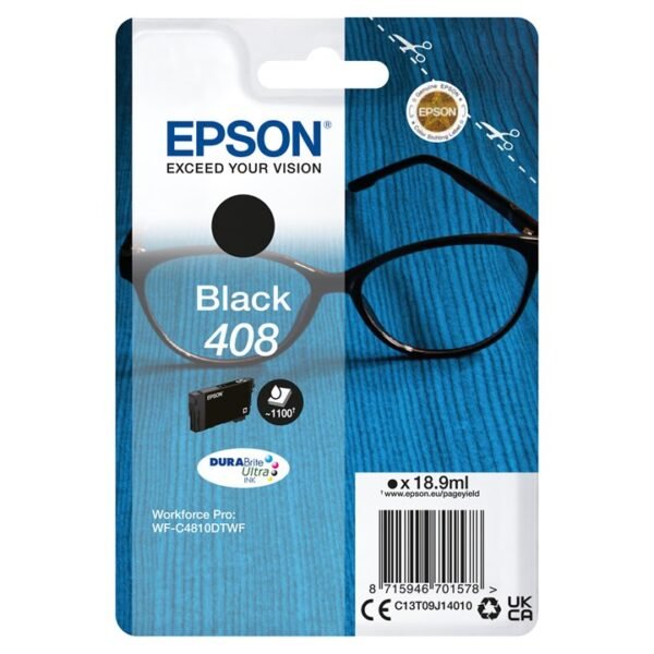Single Black 408 Durabrite Ink