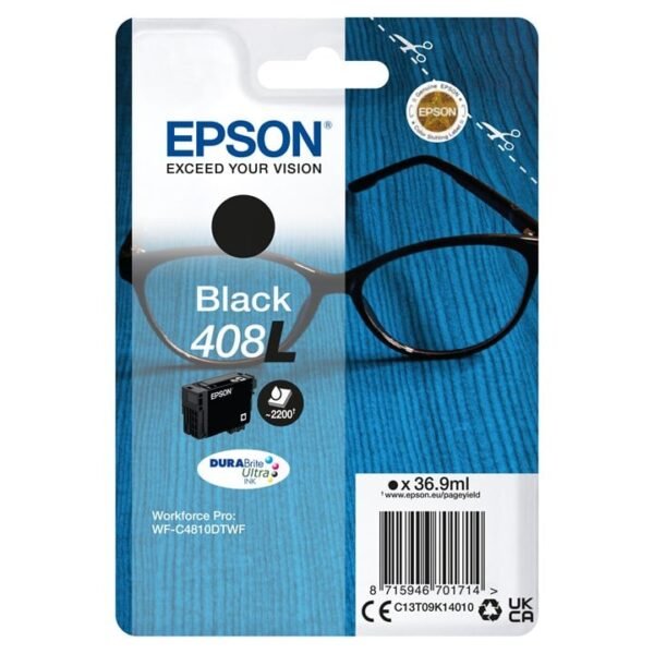 Single Black 408L Durabrite Ink