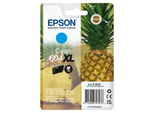 C13T10H24010-1 Singlepack Cyan 604Xl Ink - Image 1