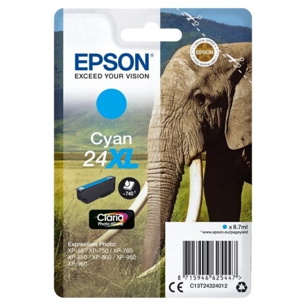 Cyan 24Xl Claria Photo Hd Ink