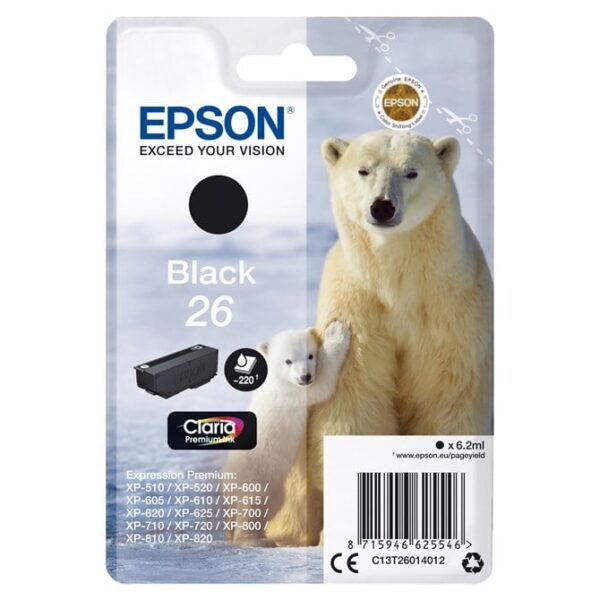 Eps Black 26 Claria Ink