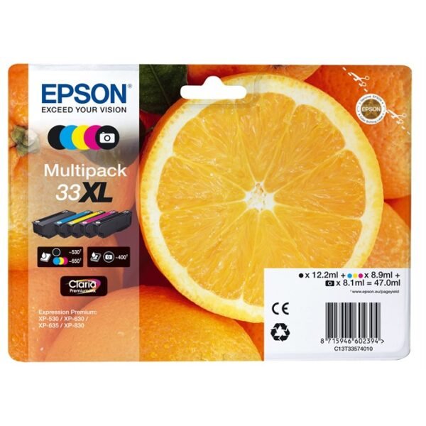 5-Colours 33Xl Claria Premium Ink