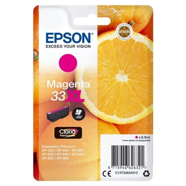 Magenta 33Xl Claria Premium Ink