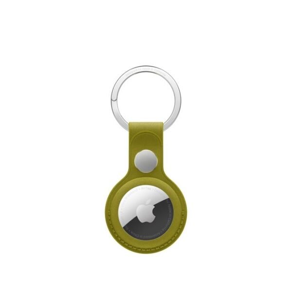 Airtag Finewoven Key Ring - Chartreu