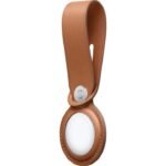 Airtag Leather Loop - Saddle Brown