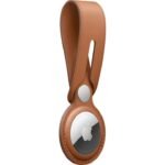 Airtag Leather Loop - Saddle Brown - Image 2